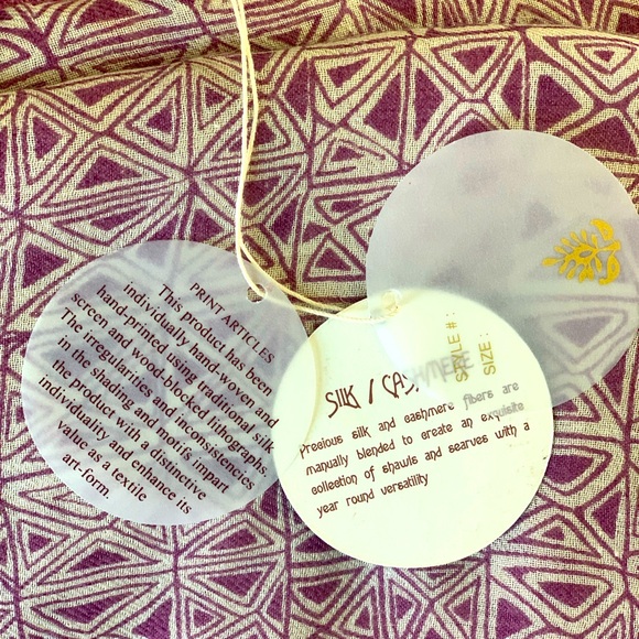 Pashmina Silk and Cashmere Scarf - Brand New! - Picture 6 of 7